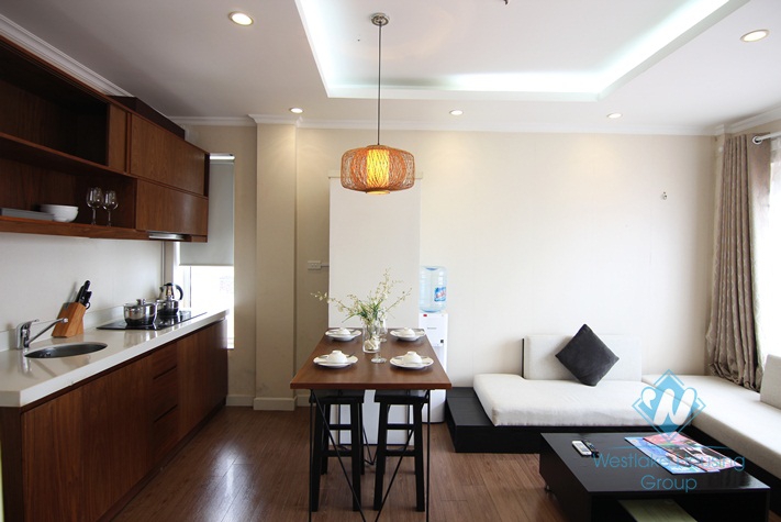 Elegant apartment with large window for rent in Ba Dinh, Ha Noi